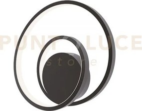 Applique a parete led lieve nera 20w 2720lm cct 3000k 4000k 6500k 3...