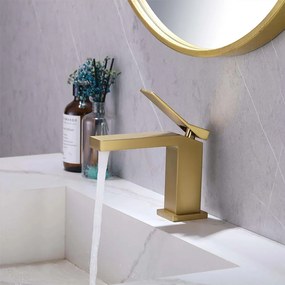 Rubinetto da lavabo Rea Duet Gold Low