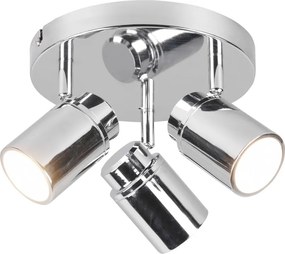 Faretto in metallo in argento lucido Angelo - Trio