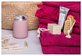 Set di 6 asciugamani rossi e 2 asciugamani da bagno in 100% cotone - Bonami Selection