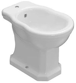 Globo Paestum Bidet monoforo a pavimento installazione distanziata da parete in ceramica Bianco Lucido