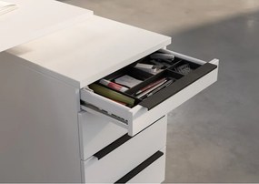 Armadietto bianco su ruote 42x63x60 cm Mailand – Germania