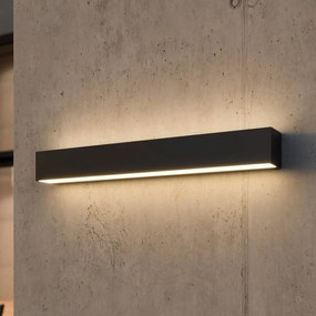 Applique da esterni a LED Lengo Lucande, Nero, Alluminio, Moderno, Applique LED da esterni