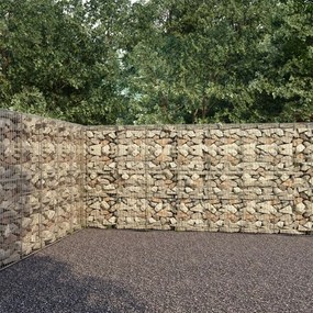 Gabbione Con Copertura İn Acciaio Zincato 600x30x200 Cm /