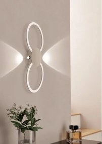 Eglo 902127 - Applique da parete LED VENTICELLO LED/20W/230V + LED/0,91W beige