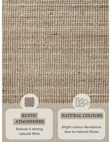 Tappeto rotondo grigio tortora in iuta ø 160 cm Bouclé Jaipur – Hanse Home