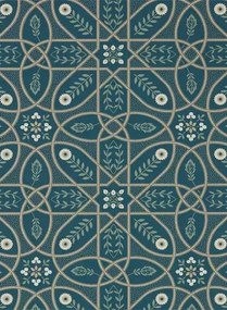 Morris & Co Carta da parati Brophy Trellis - Deep Teal