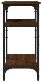 Tavolino Rovere Marrone 35x30x60 cm in Legno Multistrato