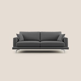 Dorian divano moderno in tessuto morbido antimacchia T05 antracite 178 cm