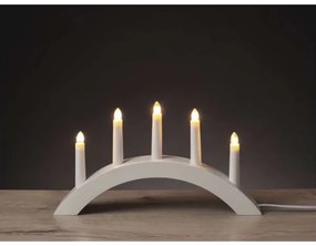 Candeliere natalizio 5xE10/15W/230V bianco