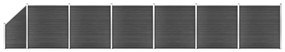 Set Pannelli Di Recinzione İn Wpc 1138x(105-186) Cm Nero /