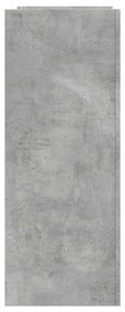 Tavolino consolle grigio cemento 100x35x90 cm in multistrato