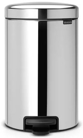 Cestino da bagno a pedale new icon BRABANTIA grigio inox 12 L in inox