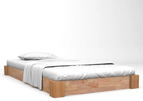 Giroletto Senza Materasso İn Legno Massello Di Rovere 120x200cm /