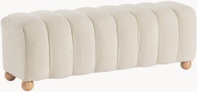 Panca imbottita in bouclé Zora