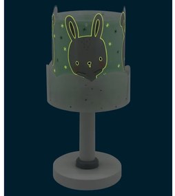 Dalber 61151H - Lampada per bambini BUNNY 1xE14/40W/230V verde