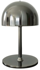 Lampada da tavolo LED grigio scuro con paralume in metallo con telecomando (altezza totale 22 cm) Tim – Sirius