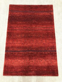 Loribaft Tappeto 100 x 150 Rosso (Iran) Annodato A Mano