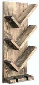 Portabottiglie da parete 60x22 cm abete/pino