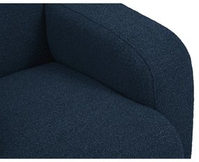 Poltrona bouclé blu scuro Molino - Micadoni Home