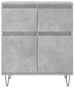 Credenza grigio cemento 60x35x70 cm in legno multistrato