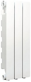 Radiatore acqua calda PRODIGE MODERN in alluminio 0 colonne, 3 elementi, interasse 600 mm, BIANCO