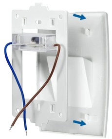 Segnapasso LED per scatola 503 2W IP65 Luce Asimmetrica - No Flickering Colore Bianco Caldo 3.000K