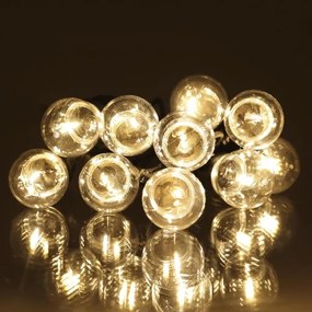 Retlux - Catena decorativa da esterno LED GHIRLANDA G45 10xE27/230V 8m IP44 bianco caldo