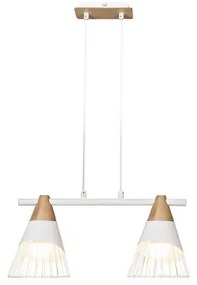 Rabalux 5666 - Lampadario a sospensione con filo ISAAC 2xE27/60W/230V