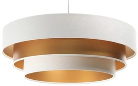 Lampadario su filo TRINITI 1xE27/60W/230V bianco/dorato