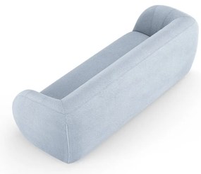 Divano in tessuto bouclé azzurro 230 cm Essen - Cosmopolitan Design