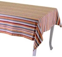 Tovaglia Rettangolare 140x180 cm in Cotone 180 GSM Stripe Bordeaux