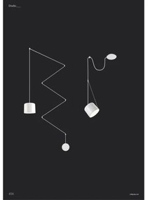 Redo 01-1823 - Lampadario a sospensione con filo DODO 1xE27/15W/230V ragno bianco