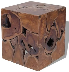 Sgabello in legno massello di teak