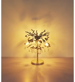 Globo 64138TS - Lampada da tavolo QUEENA 3xE14/40W/230V argento