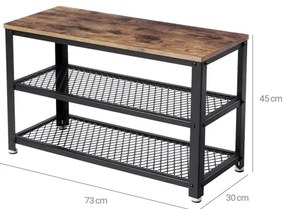 Scarpiera DAVOR marrone/nero