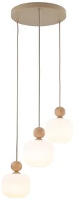 Lampadario a cavo BALLO 3xE14/10W/230V beige
