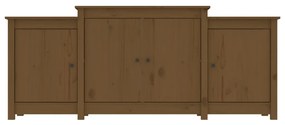 Credenza marrone miele 164x37x68 cm in legno massello di pino