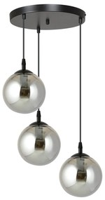 Lampadario a sospensione COSMO 3 BLACK GRAFIT PREMIUM