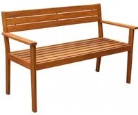 Panchina da Giardino 2 posti in Acacia cm 135x59x85 - HENDERSON