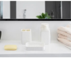 Set da bagno CRYSTAL 5 pz bianco