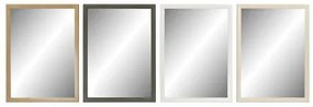 Specchio da parete DKD Home Decor 56 x 2 x 76 cm Cristallo Naturale Grigio Marrone Bianco polistirene (4 Pezzi)