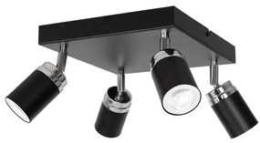 Faretto RENO 4xGU10/8W/230V nero/cromo