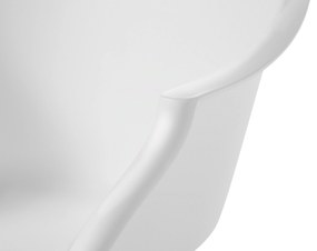 Sedia a dondolo plastica bianca HARMONY Beliani