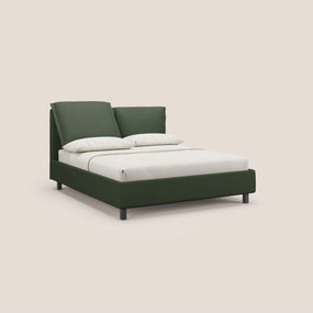 Emma letto contenitore con cuscini mobili in microfibra smacchiabile T11 verde
