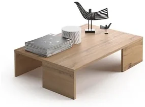 Tavolino da salotto, Rachele, Rovere Rustico BIANO