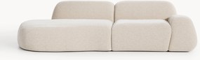 Chaise longue componibile 3 posti in teddy Wolke