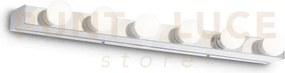 Prive' applique 6 luci attacco e14 cromo 60,5cm