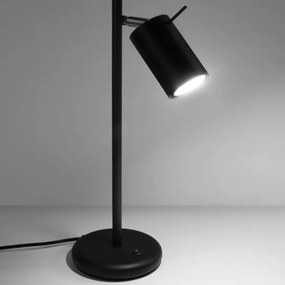 Sollux SL.1091 - Lampada da tavolo RING 1xGU10/10W/230V nero