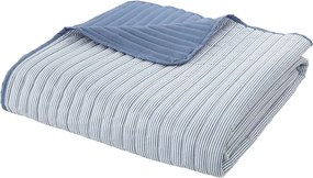Copriletto blu con rivestimento trapuntato 220x230 cm Stripe – Catherine Lansfield